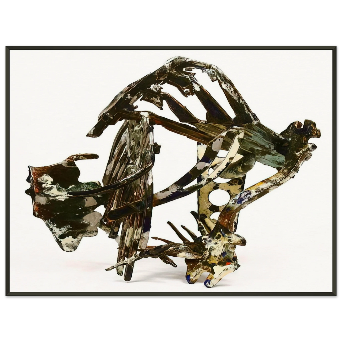 Nancy Graves  WAX WORKS IX 1987 Framed Art Print  - Aluminum Frame - 40x50 cm / 16x20 inches