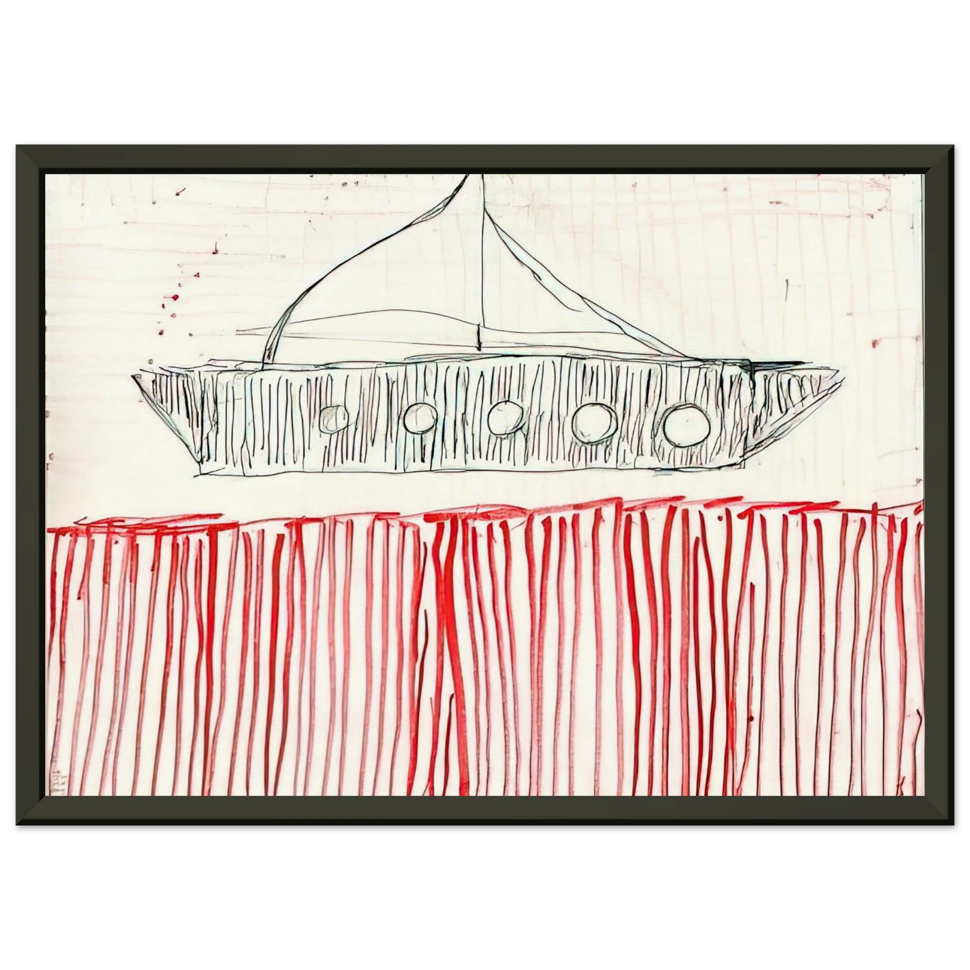 Louise Bourgeois  BE CALME OCTOBER 1ST 31ST 2004 0 Framed Art Print  - Aluminum Frame - 70x100 cm / 28x40 inches