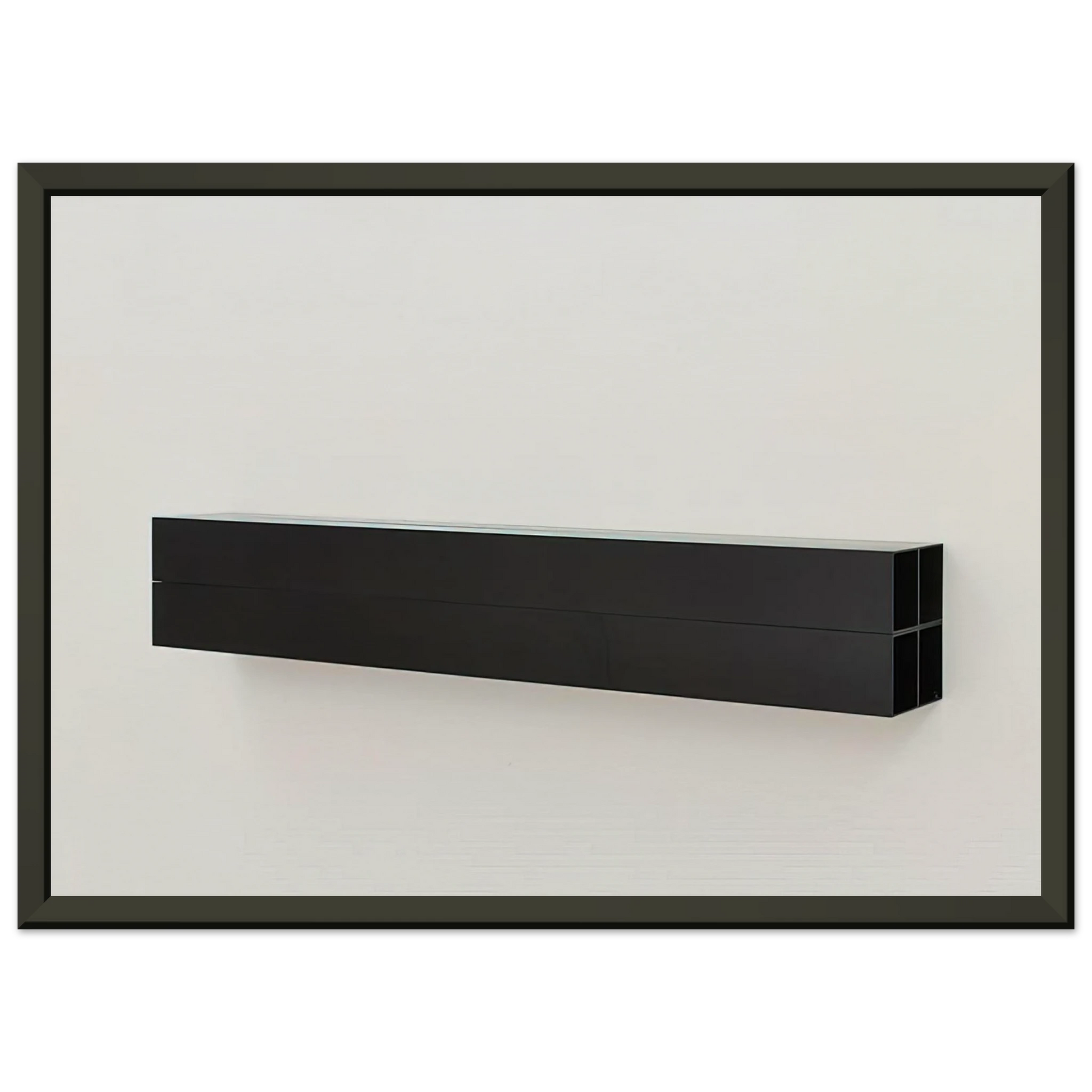 Donald Judd  Untitled  1990 Framed Art Print  - Aluminum Frame - 70x100 cm / 28x40 inches