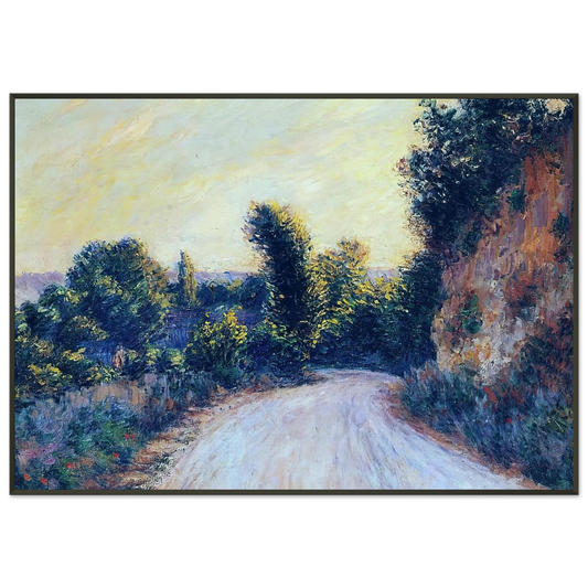 claude monet  Road near Giverny Framed Art Print  - Aluminum Frame - 21x29.7 cm / 8x12"