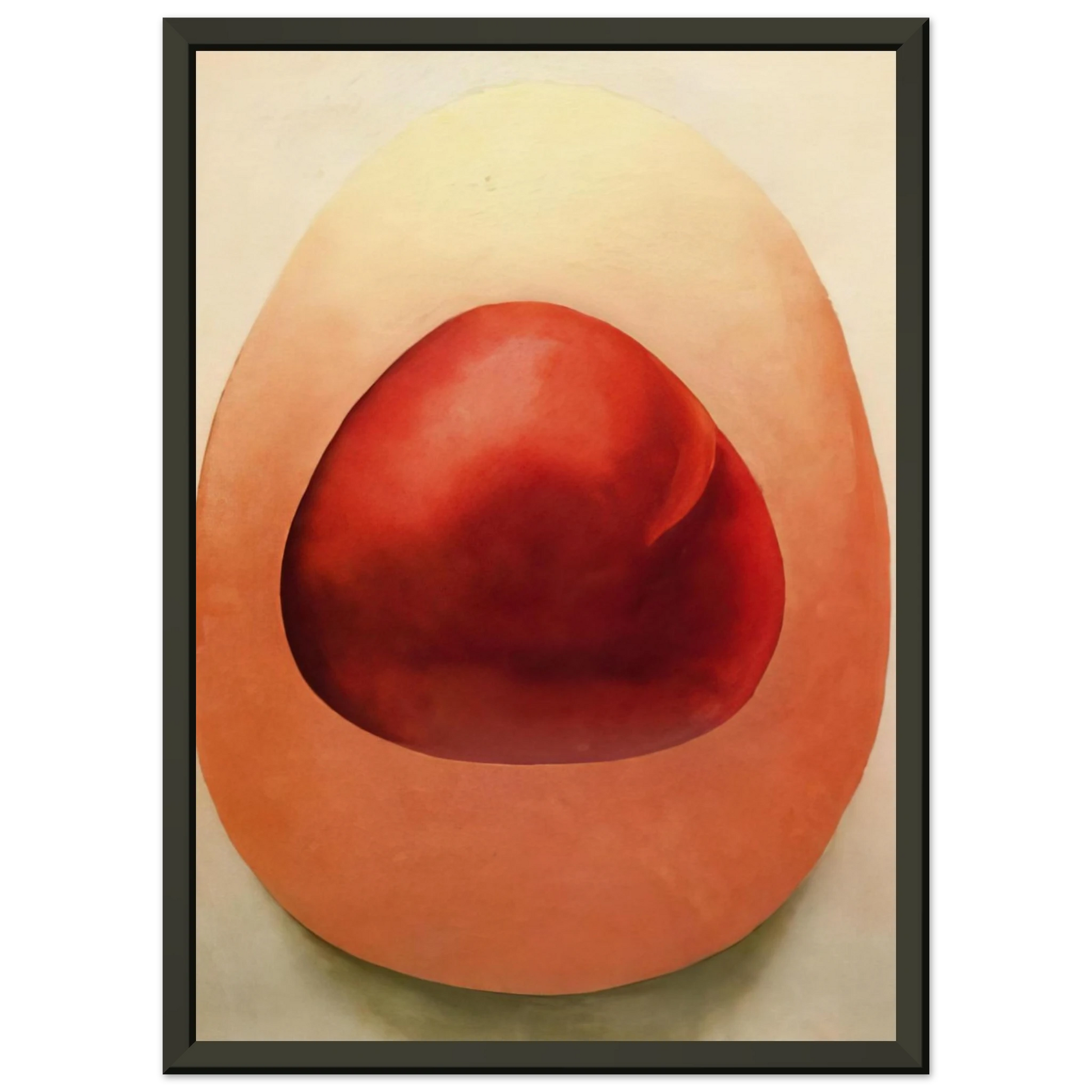 Georgia OKeeffe  Red and Pink Rocks Framed Art Print  - Aluminum Frame - 60x80 cm / 24x32 inches
