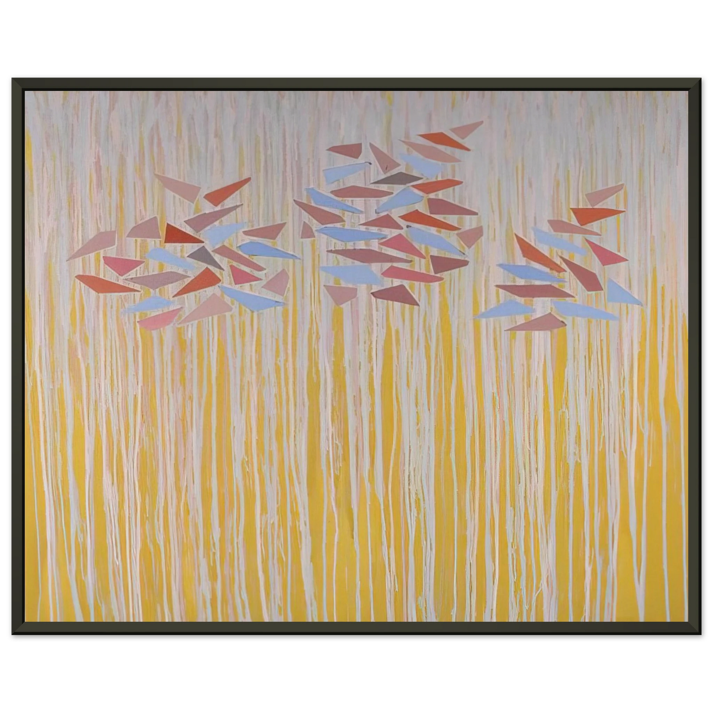 Robert Goodnough  Varicolor gold  1976 Framed Art Print  - Aluminum Frame - 40x50 cm / 16x20 inches