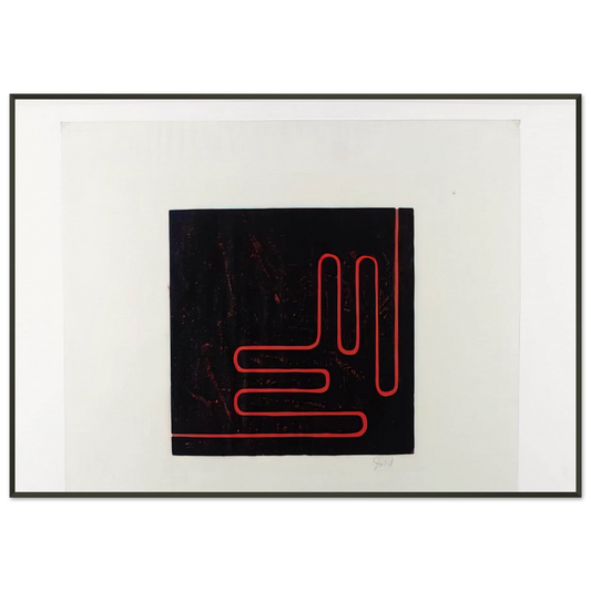 Donald Judd  Untitled Print  1978 Framed Art Print  - Aluminum Frame - 21x29.7 cm / 8x12"