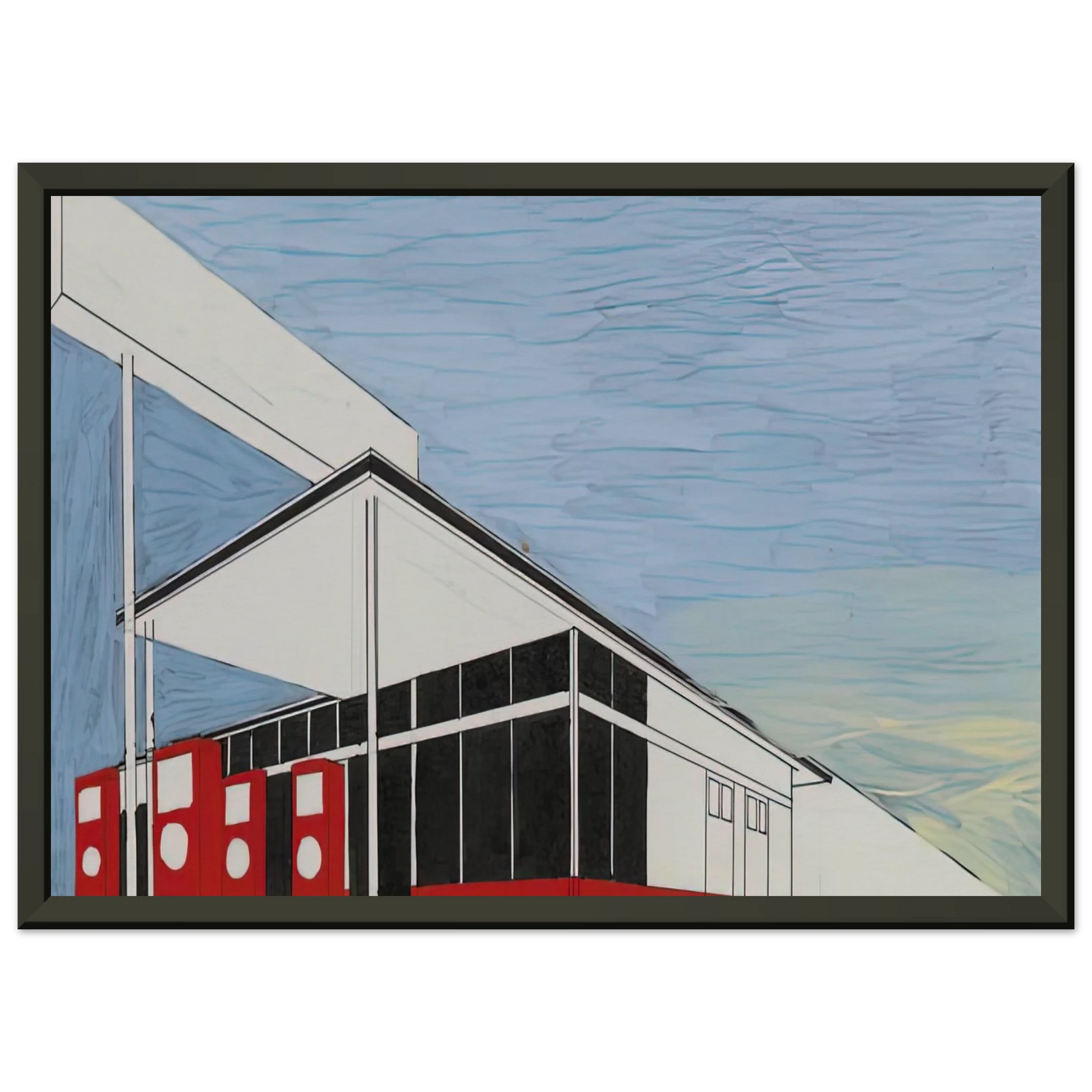 Edward Ruscha  STANDARD STUDY 3 1963 Framed Art Print  - Aluminum Frame - 60x80 cm / 24x32 inches