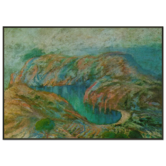 Salvador Dali  CALANQUE JONCULS CADAQUES Framed Art Print  - Aluminum Frame - 21x29.7 cm / 8x12"