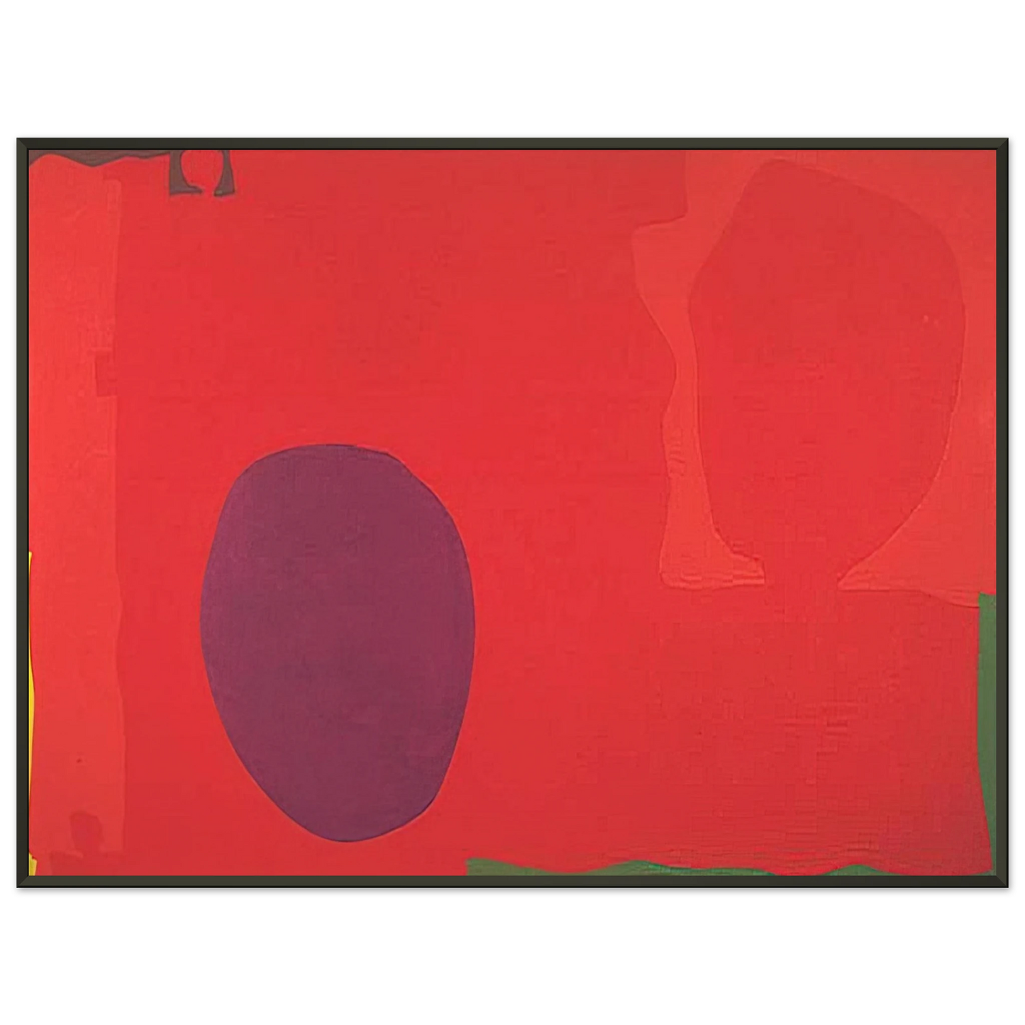 Patrick Heron  Cadmium with Violet Scarlet Emerald Lemon and Venetian  1969 Framed Art Print  - Aluminum Frame - 70x100 cm / 28x40 inches