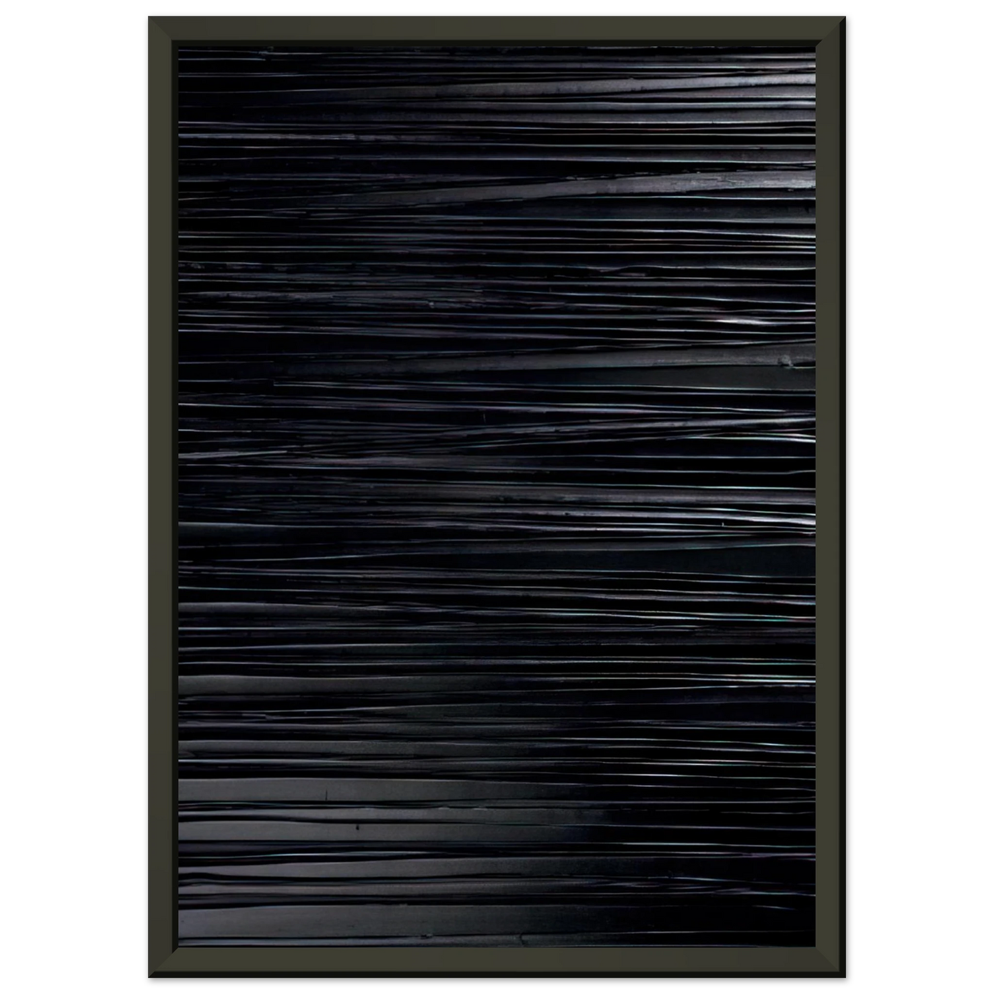Pierre Soulages  Peinture 130 x 81 cm 20032004  2004 Framed Art Print  - Aluminum Frame - 40x50 cm / 16x20 inches
