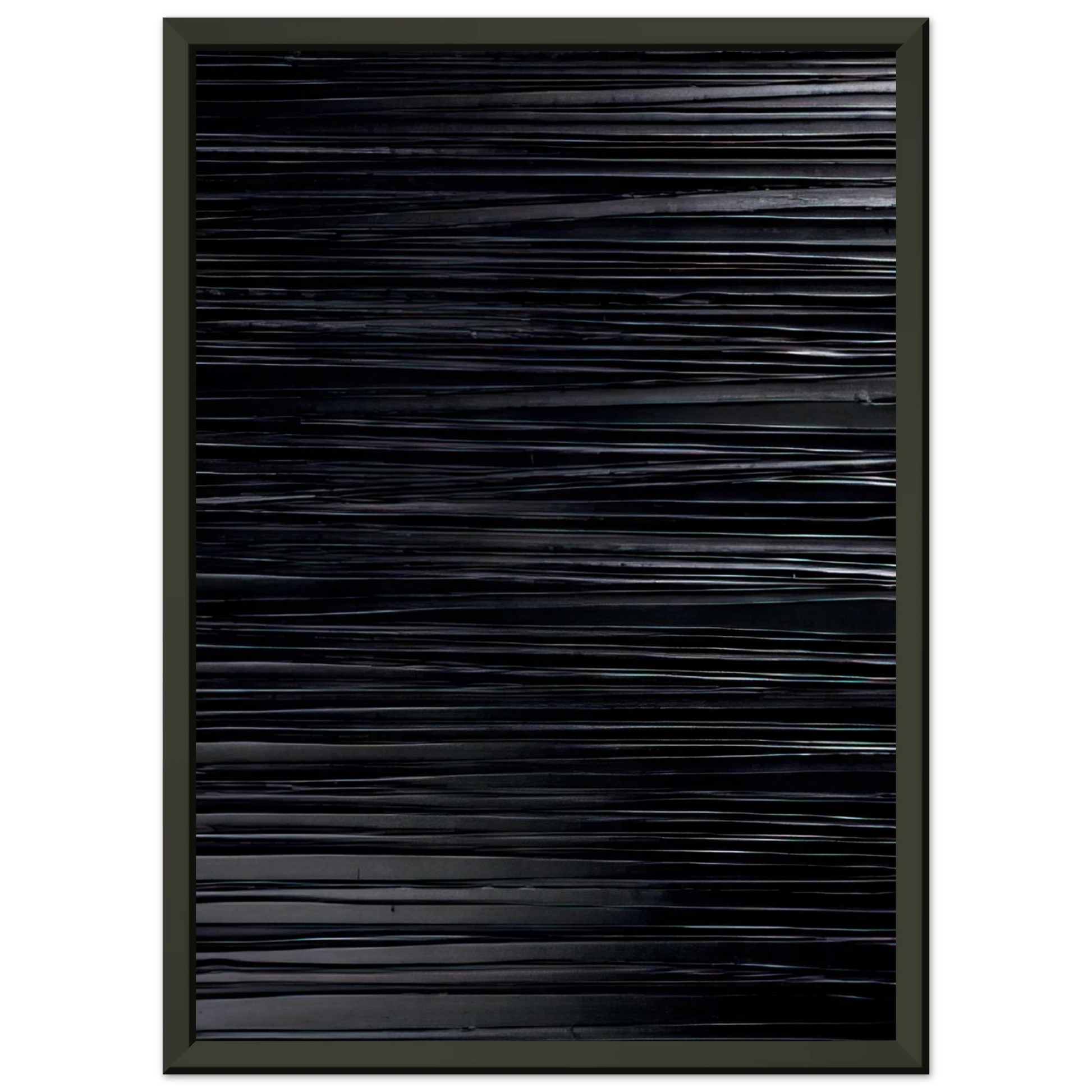Pierre Soulages  Peinture 130 x 81 cm 20032004  2004 Framed Art Print  - Aluminum Frame - 40x50 cm / 16x20 inches