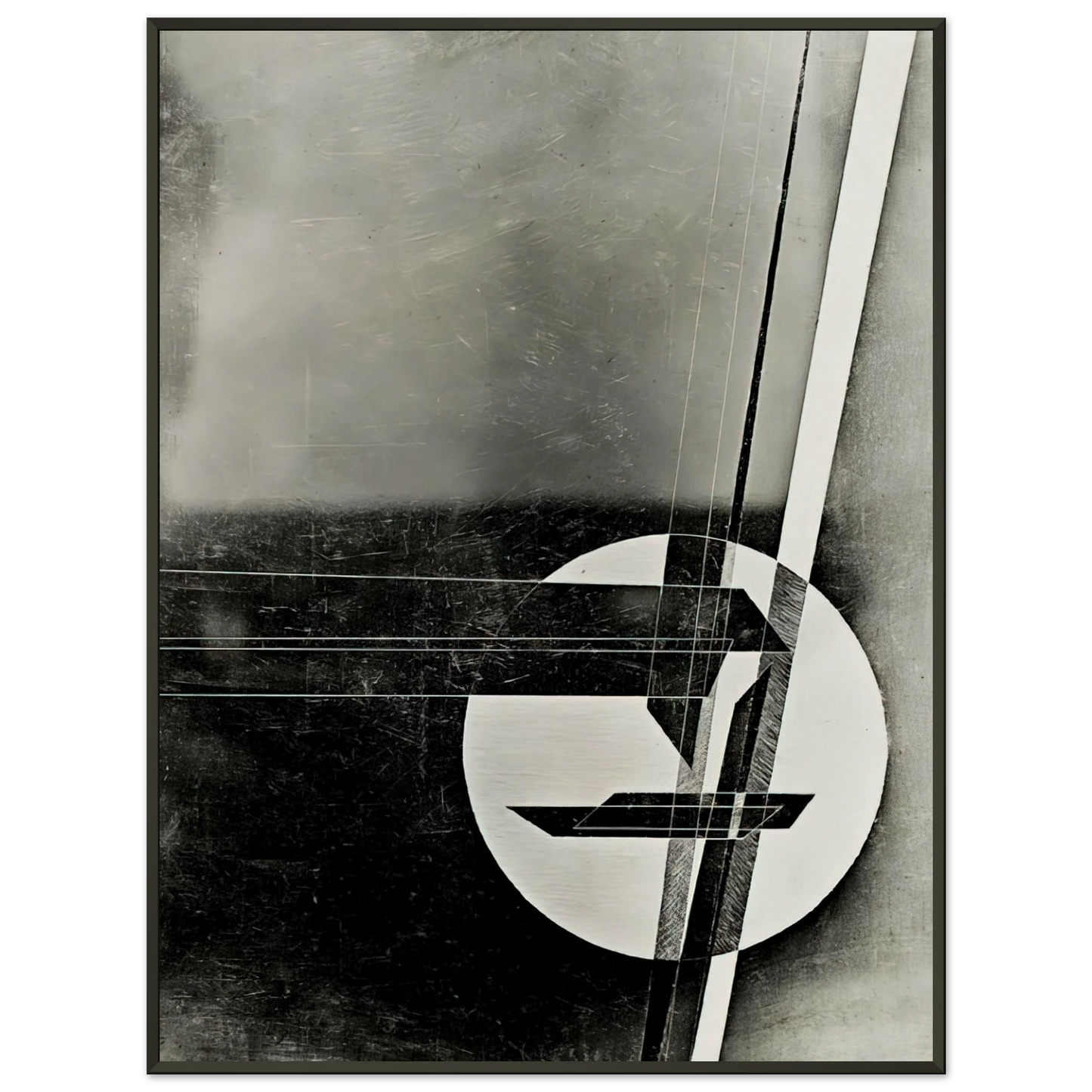 Laszlo MoholyNagy  Composition Framed Art Print  - Aluminum Frame - 40x50 cm / 16x20 inches