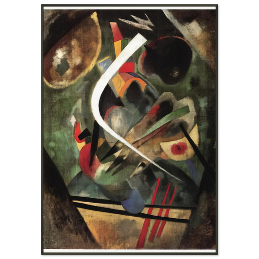 Wassily Kandinsky  WHITE STROKE 1920 Framed Art Print  - Aluminum Frame - 21x29.7 cm / 8x12"
