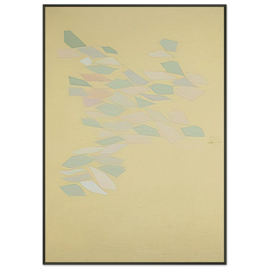 Robert Goodnough  Relaxed Motion  1970 Framed Art Print  - Aluminum Frame - 21x29.7 cm / 8x12"
