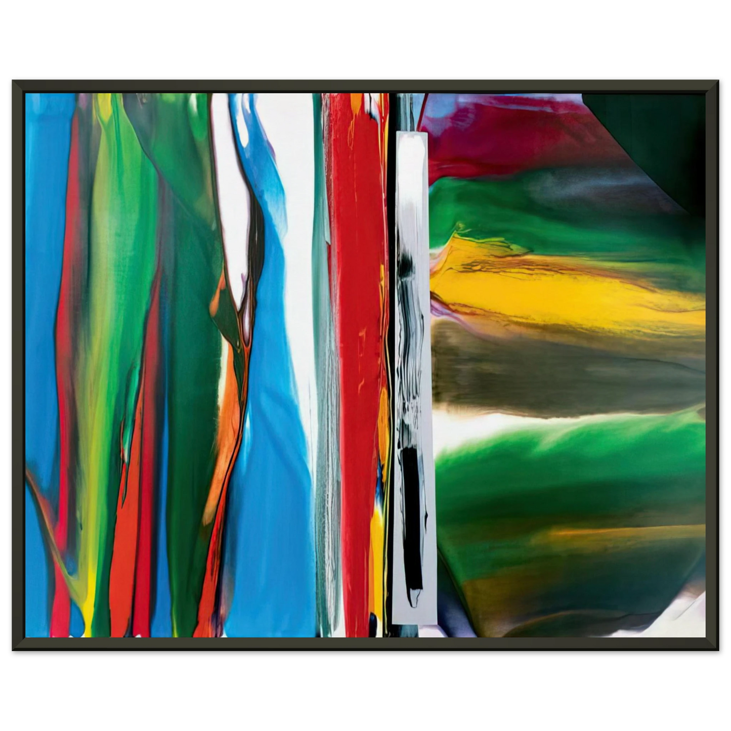 Paul Jenkins  Phenomena Astral Tundra  1986 Framed Art Print  - Aluminum Frame - 40x50 cm / 16x20 inches