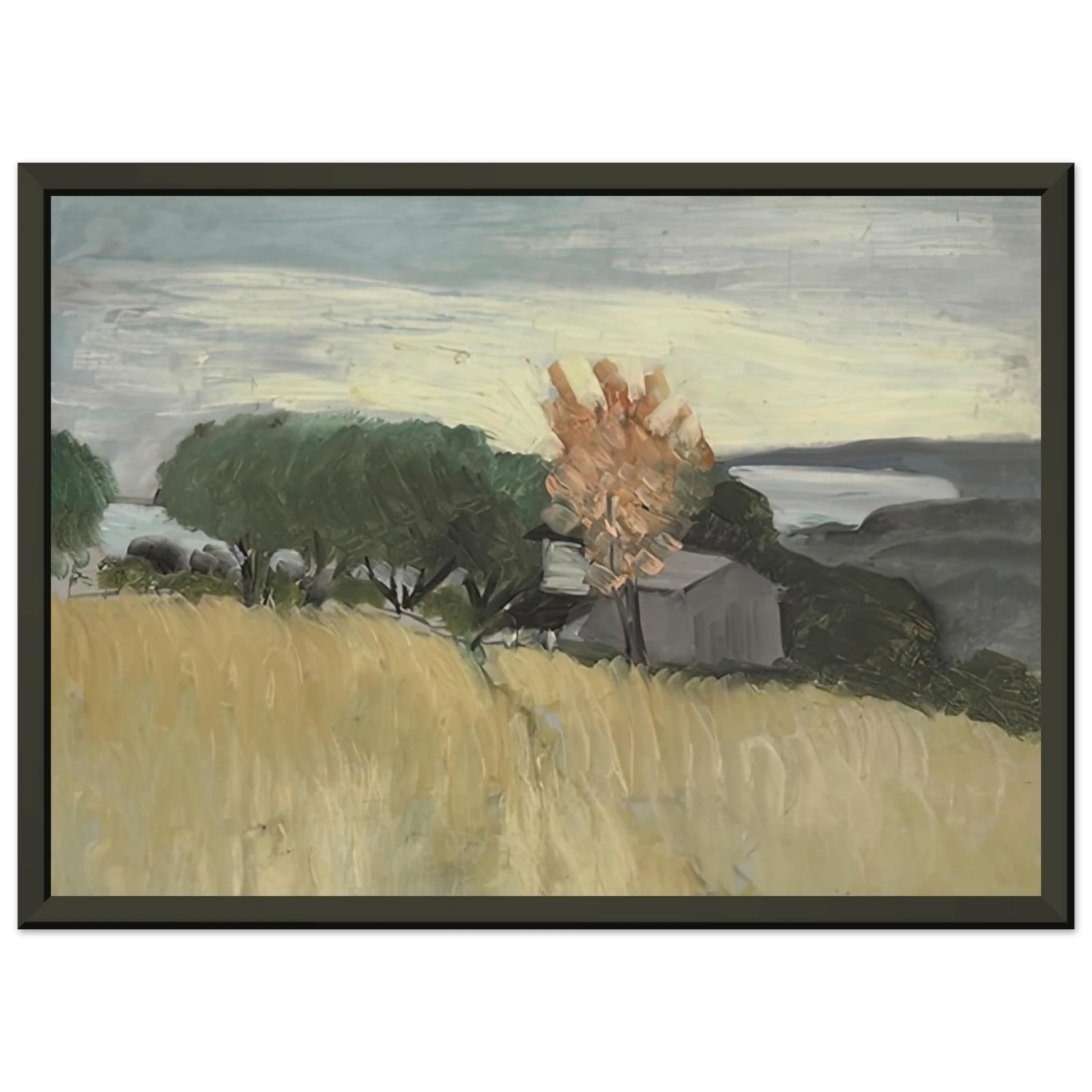 Henri Matisse  CHAMPS DE BLE A CAGNES 1918 Framed Art Print  - Aluminum Frame - 70x100 cm / 28x40 inches