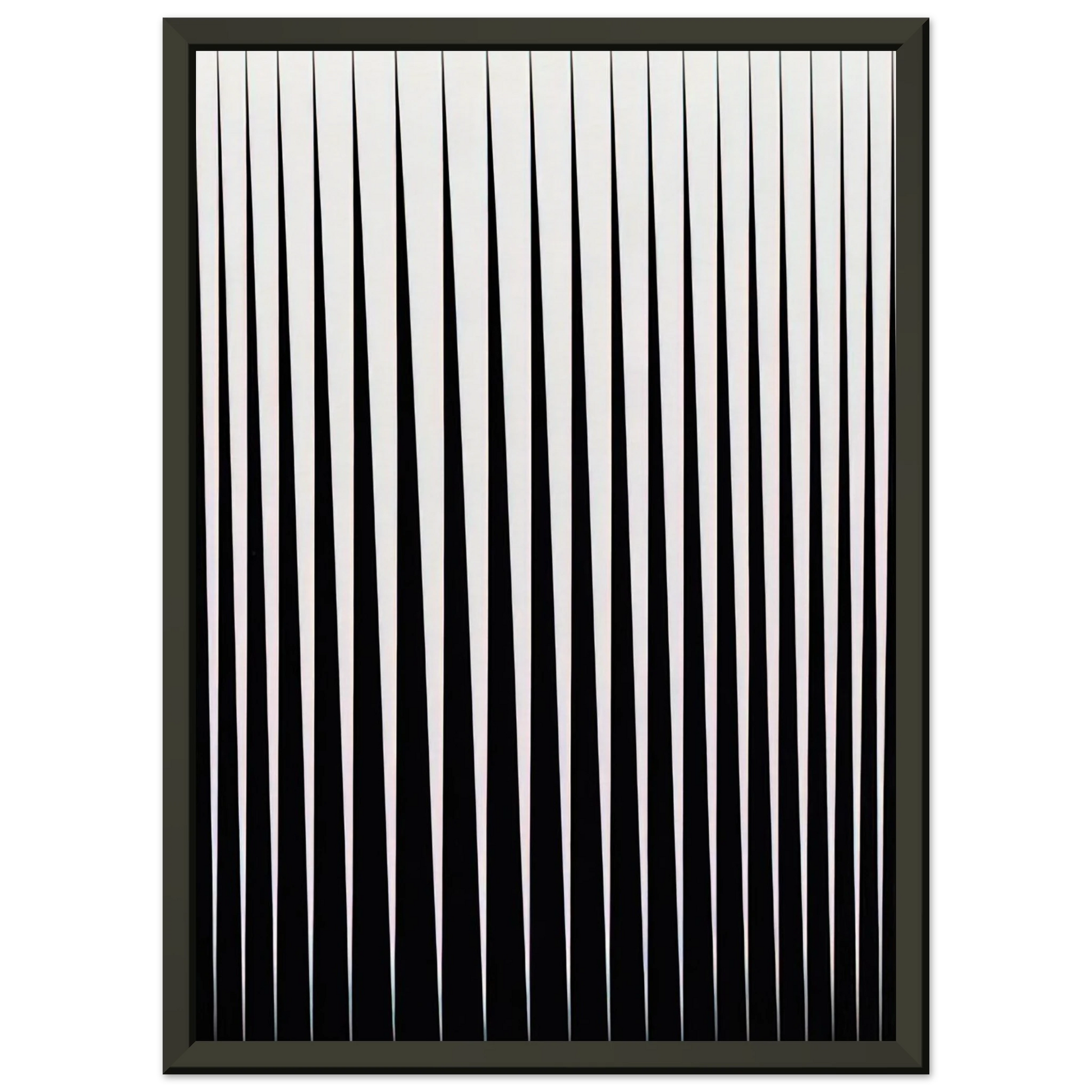 Bridget Riley  BREATHE 1966 Framed Art Print  - Aluminum Frame - 40x50 cm / 16x20 inches