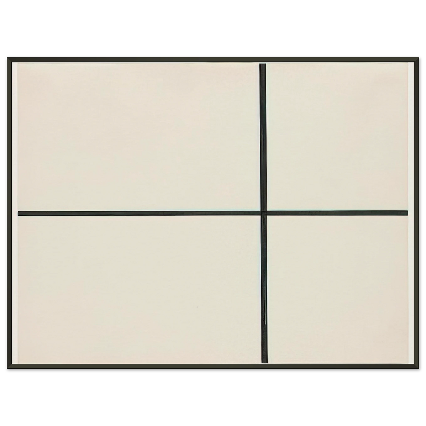Ellsworth Kelly  Horizontal and Vertical Lines Framed Art Print  - Aluminum Frame - 40x50 cm / 16x20 inches