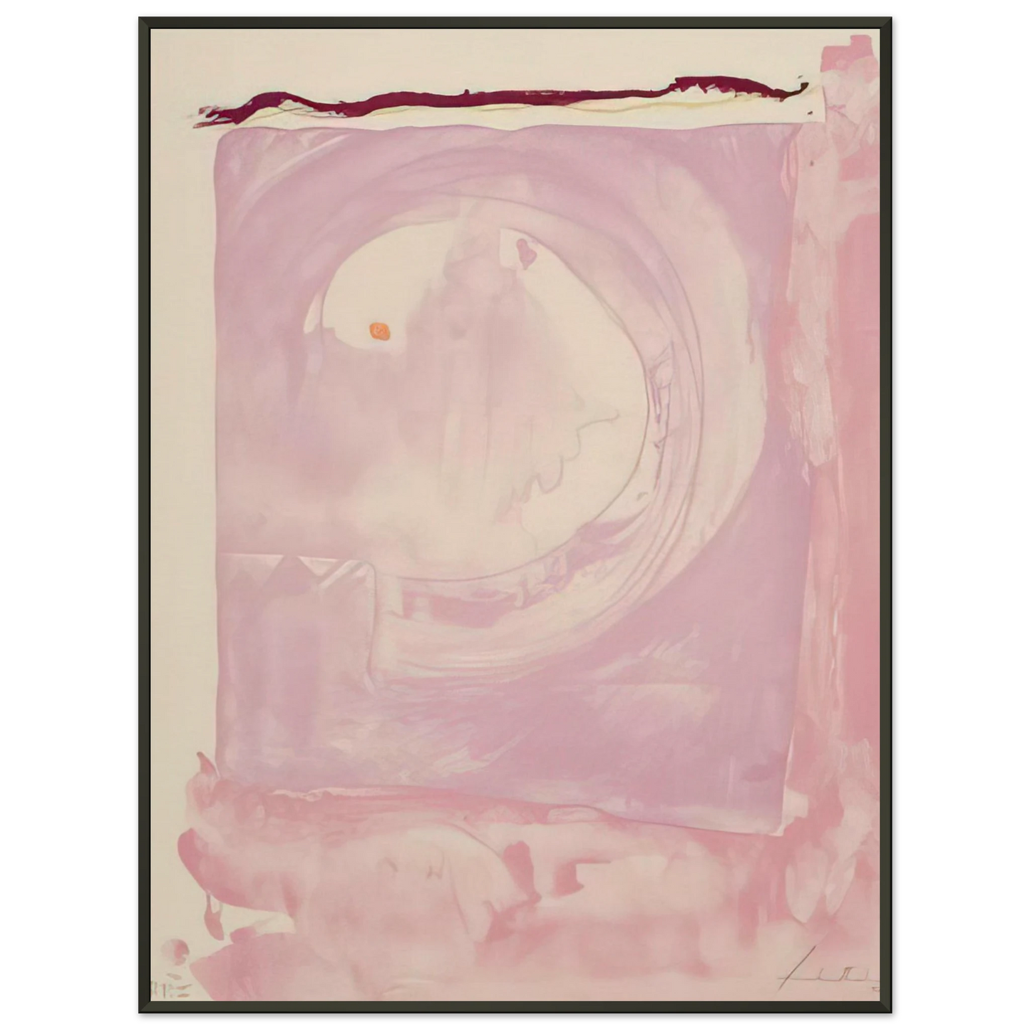 Helen Frankenthaler  Reflections IX  1995 Framed Art Print  - Aluminum Frame - 70x100 cm / 28x40 inches