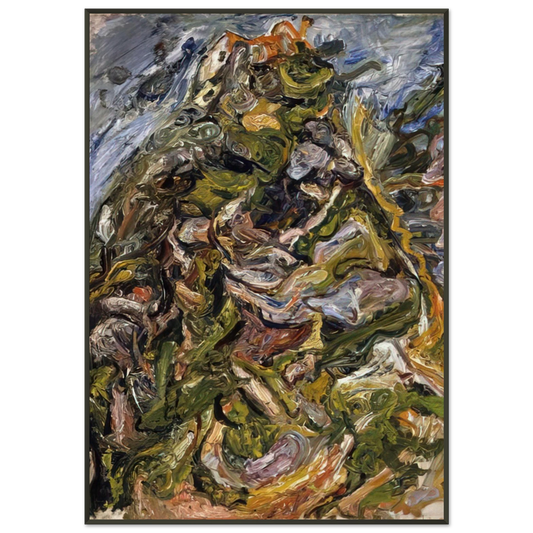Chaim Soutine  HILL AT CERET 1921 Framed Art Print  - Aluminum Frame - Default Title