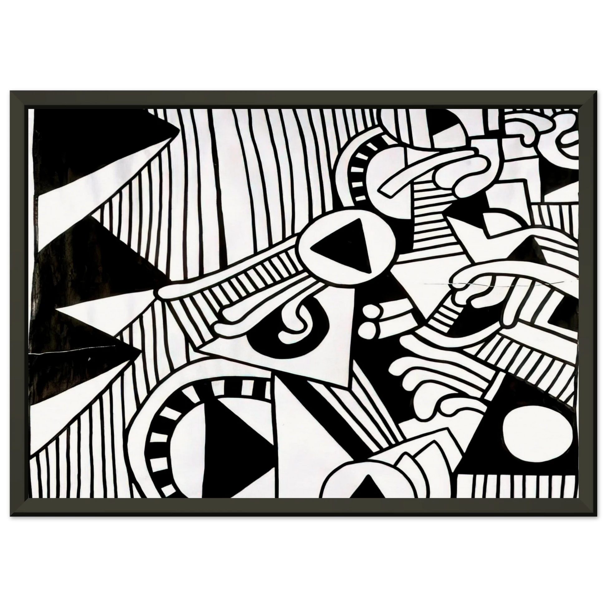 Keith Haring  UNTITLED 1978 1 Framed Art Print  - Aluminum Frame - 60x80 cm / 24x32 inches