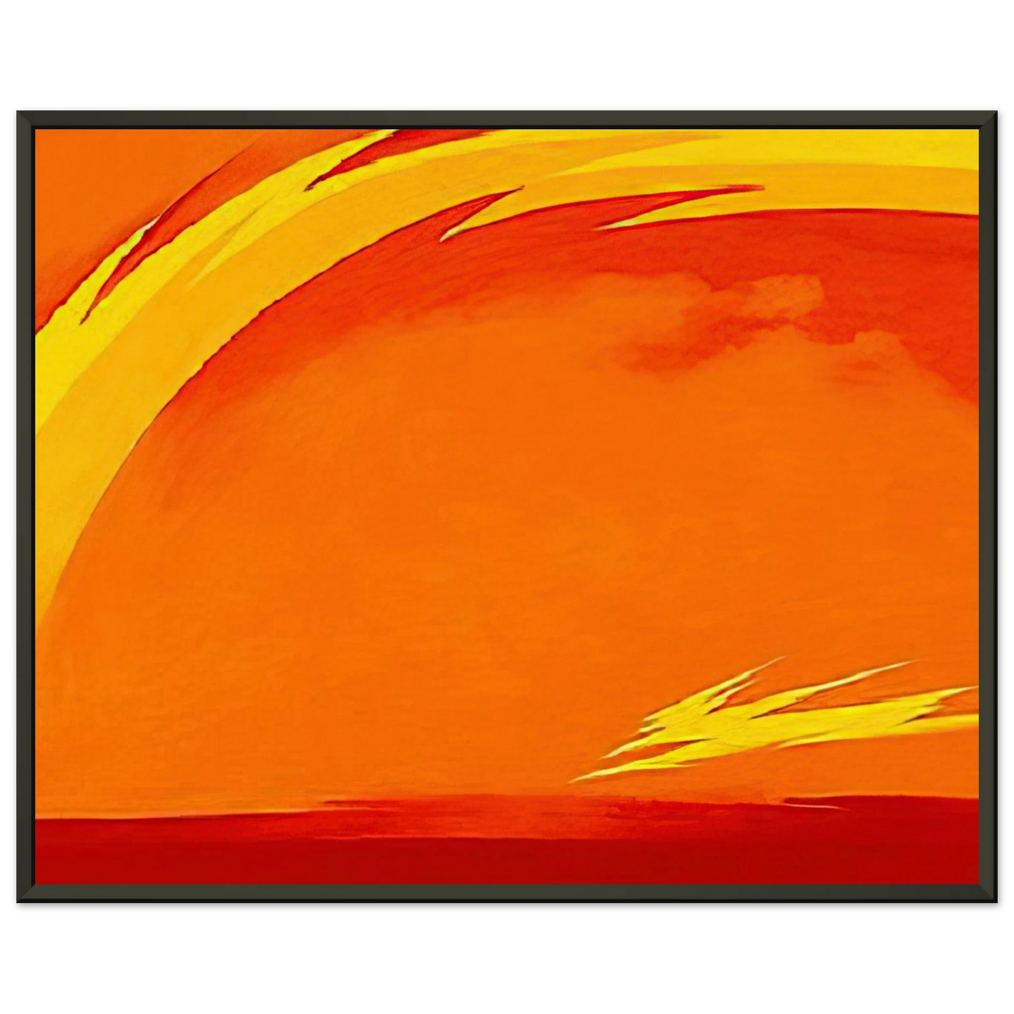 Georgia OKeeffe  From the Plains II Framed Art Print  - Aluminum Frame - 70x100 cm / 28x40 inches