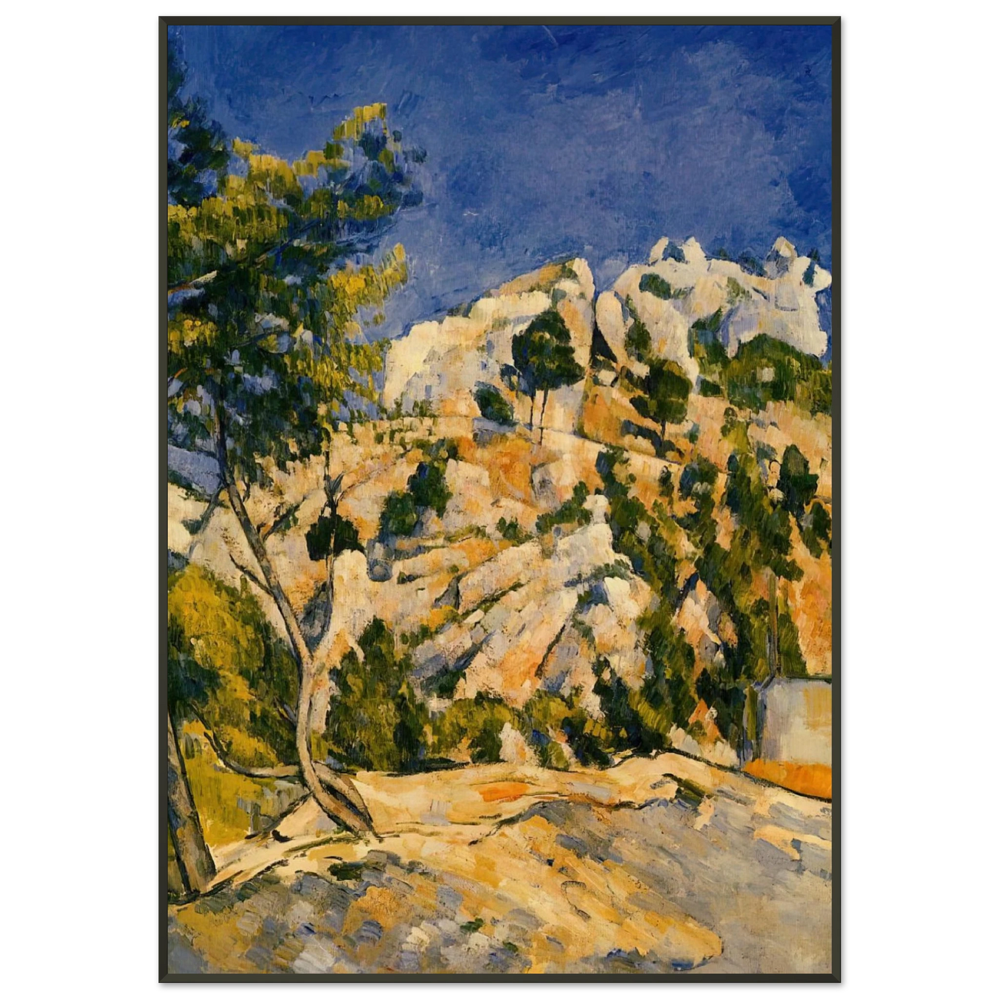 Paul Cezanne  Bottom of the Ravine Framed Art Print  - Aluminum Frame - 21x29.7 cm / 8x12"