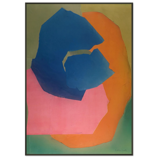 Esteban Vicente  KALANI HAWAII 1969 Framed Art Print  - Aluminum Frame - 21x29.7 cm / 8x12"