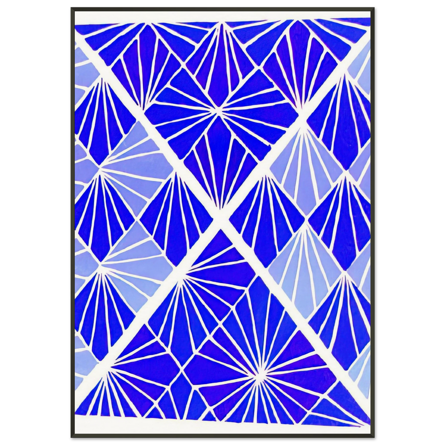 Sonia Delaunay  COMPOSITION 24 Framed Art Print  - Aluminum Frame - 21x29.7 cm / 8x12"