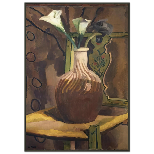 Vanessa Bell  ARUM LILIES 1919 Framed Art Print  - Aluminum Frame - 21x29.7 cm / 8x12"