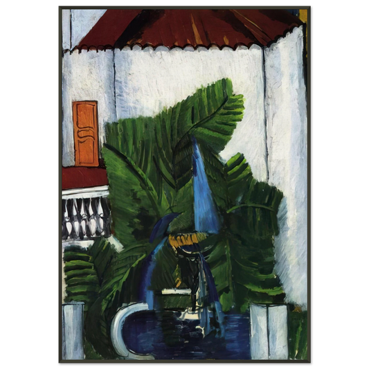 Raoul Dufy  FOUNTAIN IN AVIGNON 1913 Framed Art Print  - Aluminum Frame - 21x29.7 cm / 8x12"