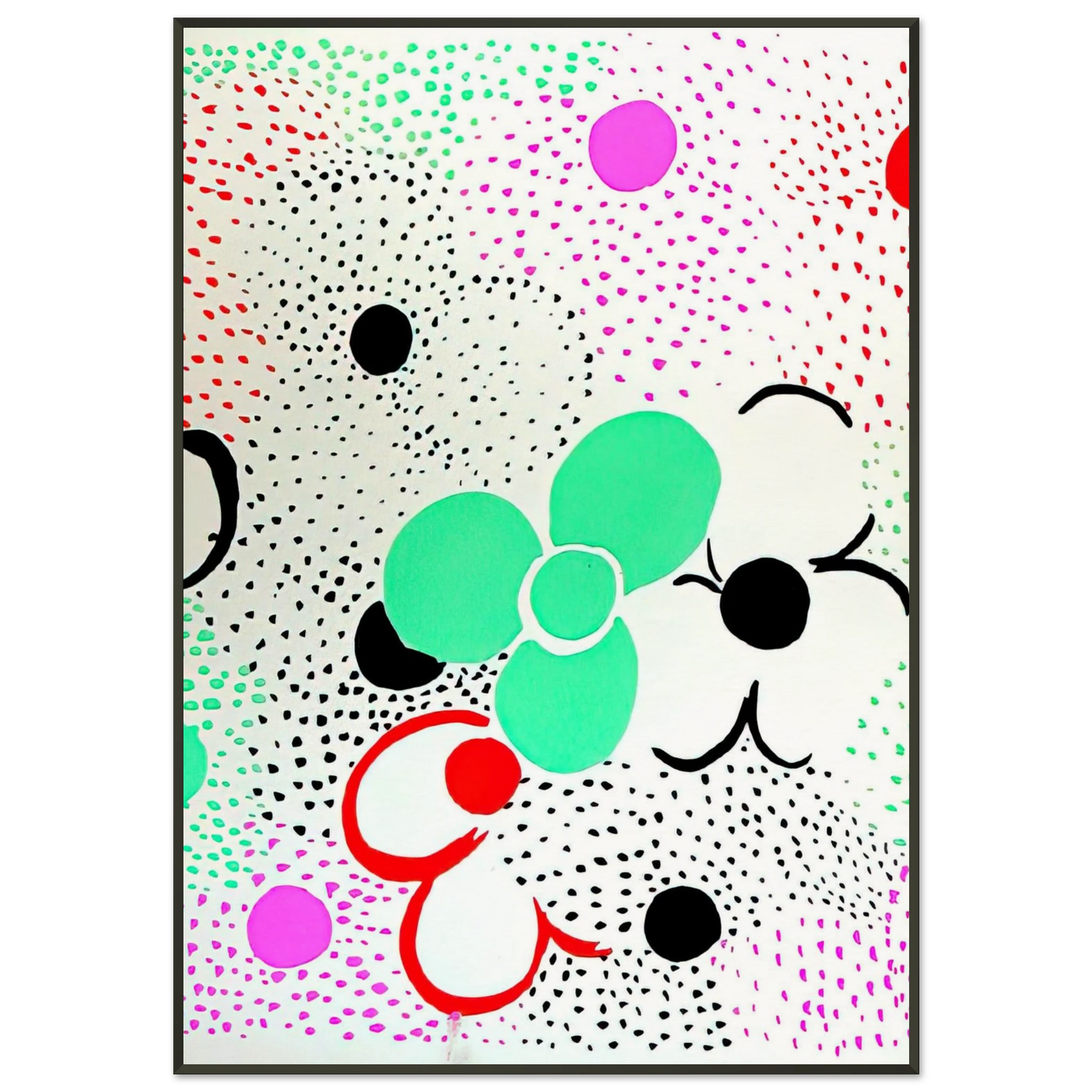 Sonia Delaunay  COMPOSITION 12 Framed Art Print  - Aluminum Frame - 21x29.7 cm / 8x12"