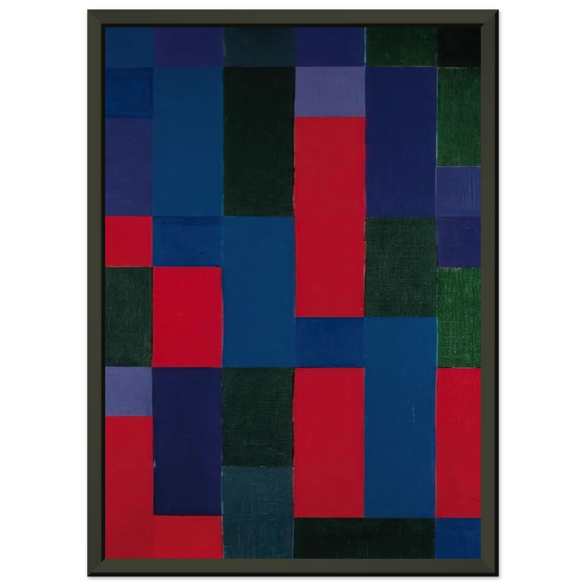 Johannes Itten  GrnBlauRot  1967 Framed Art Print  - Aluminum Frame - 40x50 cm / 16x20 inches