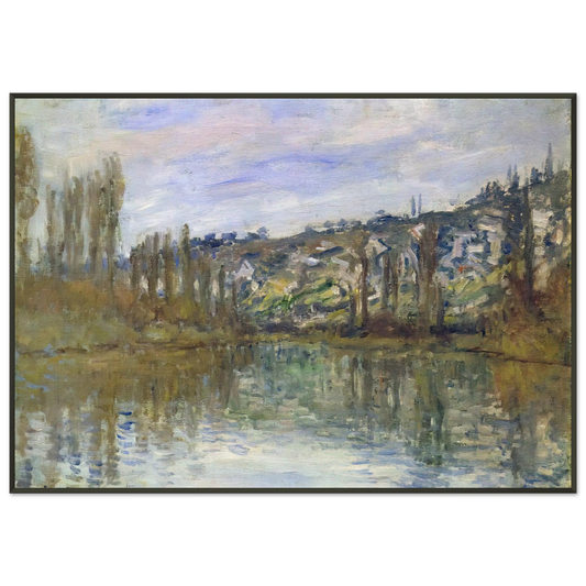 claude monet  The Seine near Vetheuil Framed Art Print  - Aluminum Frame - 21x29.7 cm / 8x12"
