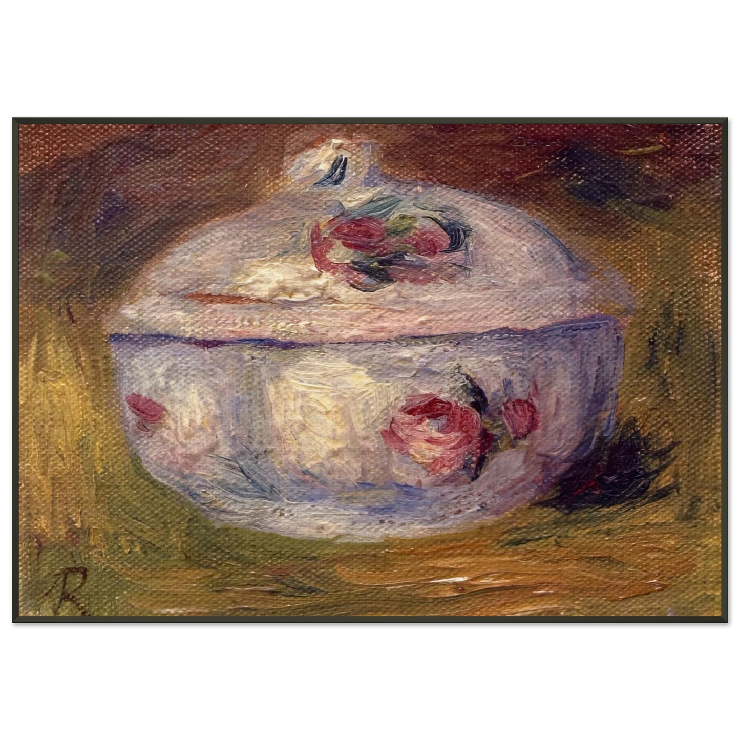 PierreAuguste Renoir  Sugar Bowl Framed Art Print  - Aluminum Frame - 21x29.7 cm / 8x12"