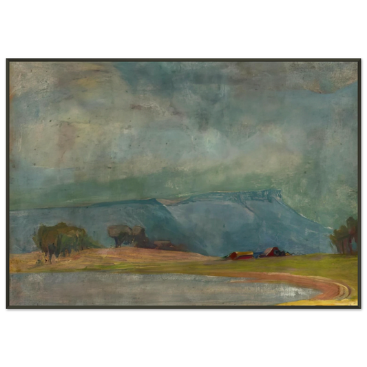 Xavier Martinez  Dodge Ranch  Tonalism Framed Art Print  - Aluminum Frame - 21x29.7 cm / 8x12"