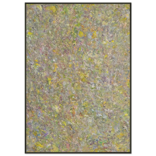 Milton Resnick  FLAG 1963 Framed Art Print  - Aluminum Frame - 21x29.7 cm / 8x12"