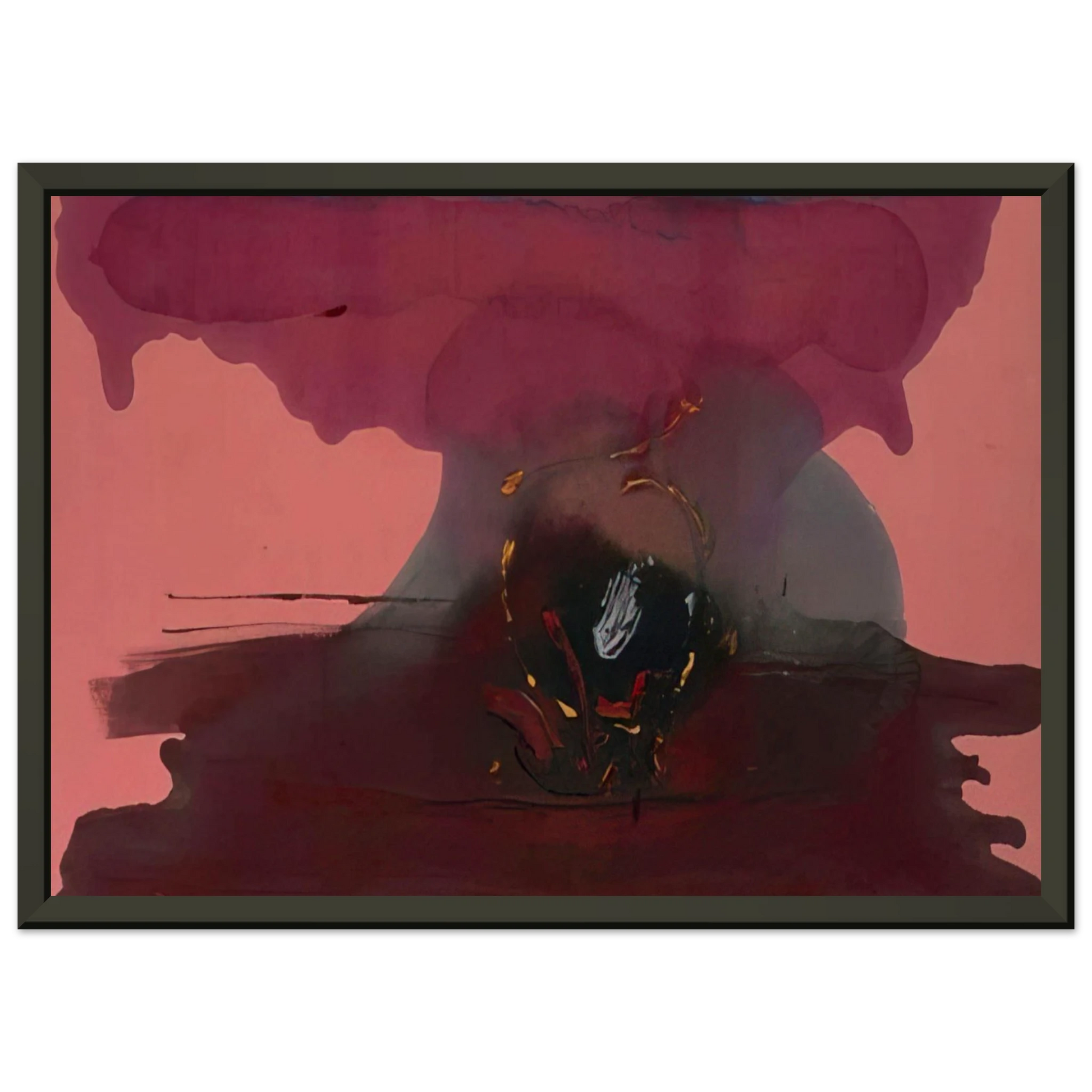 Helen Frankenthaler  Harbinger  1986 Framed Art Print  - Aluminum Frame - 70x100 cm / 28x40 inches