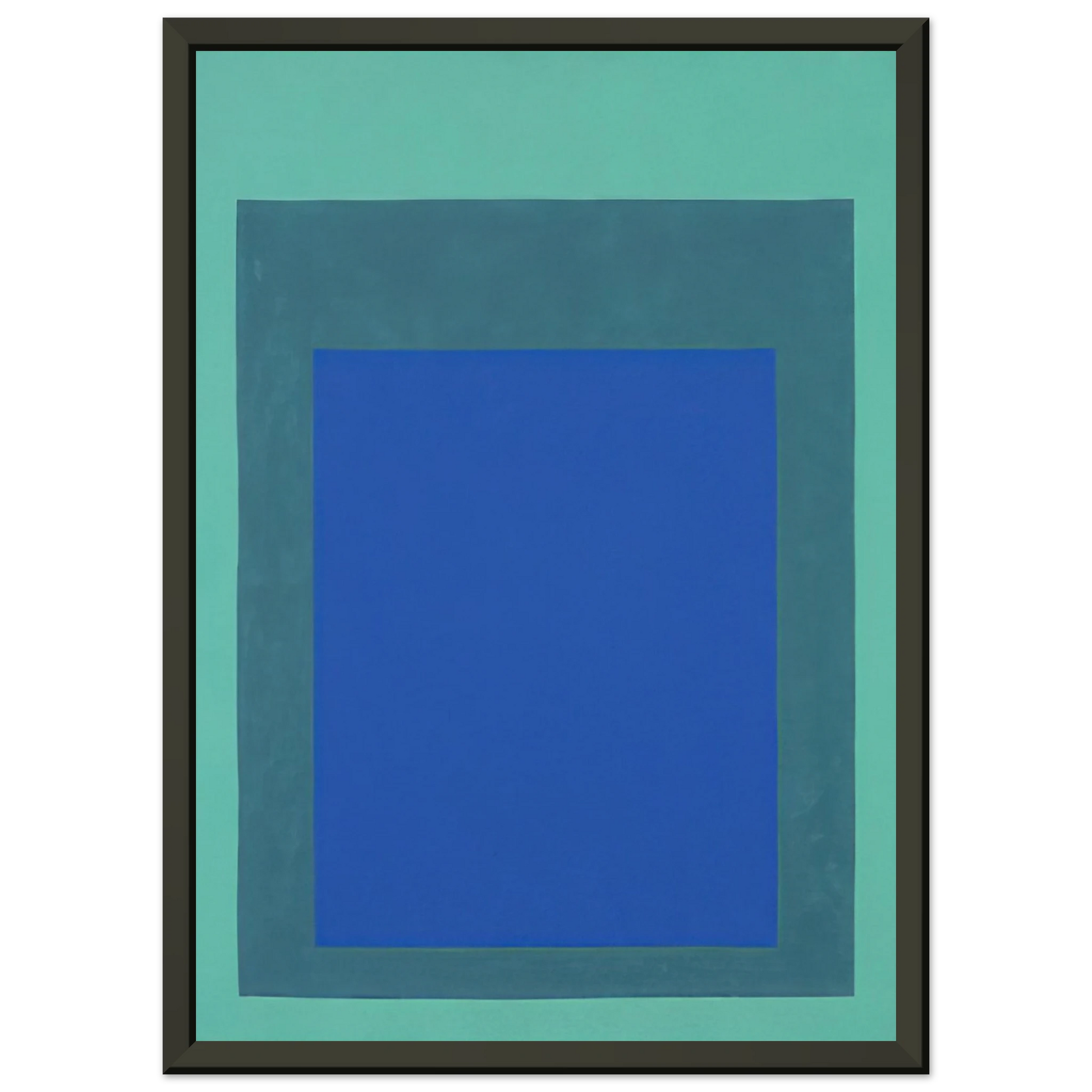 Josef Albers  HOMAGE TO THE SQUARE 1976 Framed Art Print  - Aluminum Frame - 70x100 cm / 28x40 inches