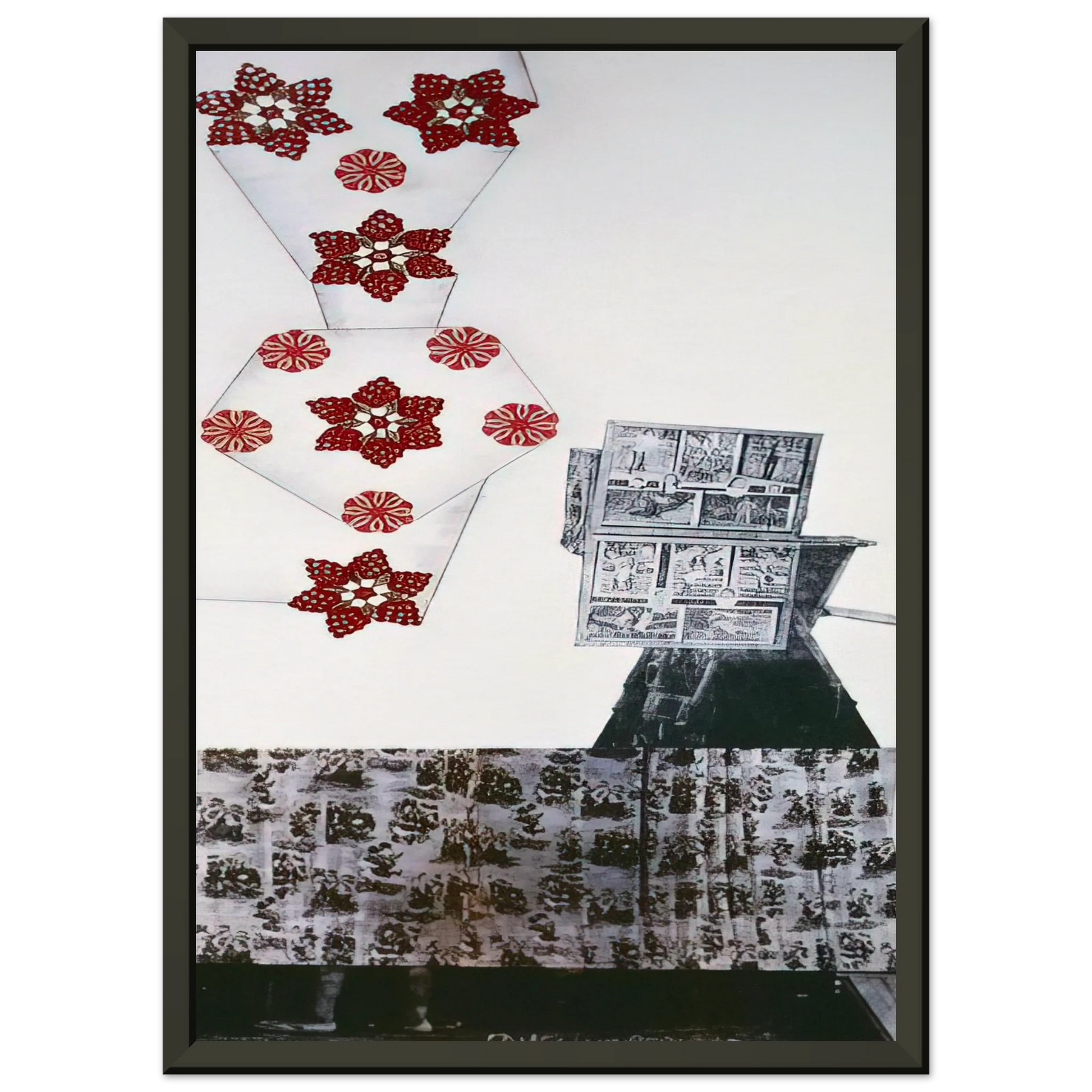 Robert Rauschenberg  PARK ROCI MEXICO 1985 Framed Art Print  - Aluminum Frame - 60x80 cm / 24x32 inches