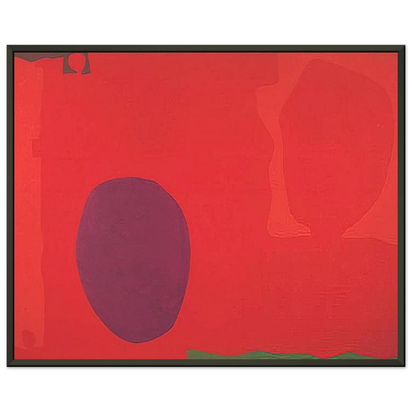 Patrick Heron  Cadmium with Violet Scarlet Emerald Lemon and Venetian  1969 Framed Art Print  - Aluminum Frame - 60x80 cm / 24x32 inches