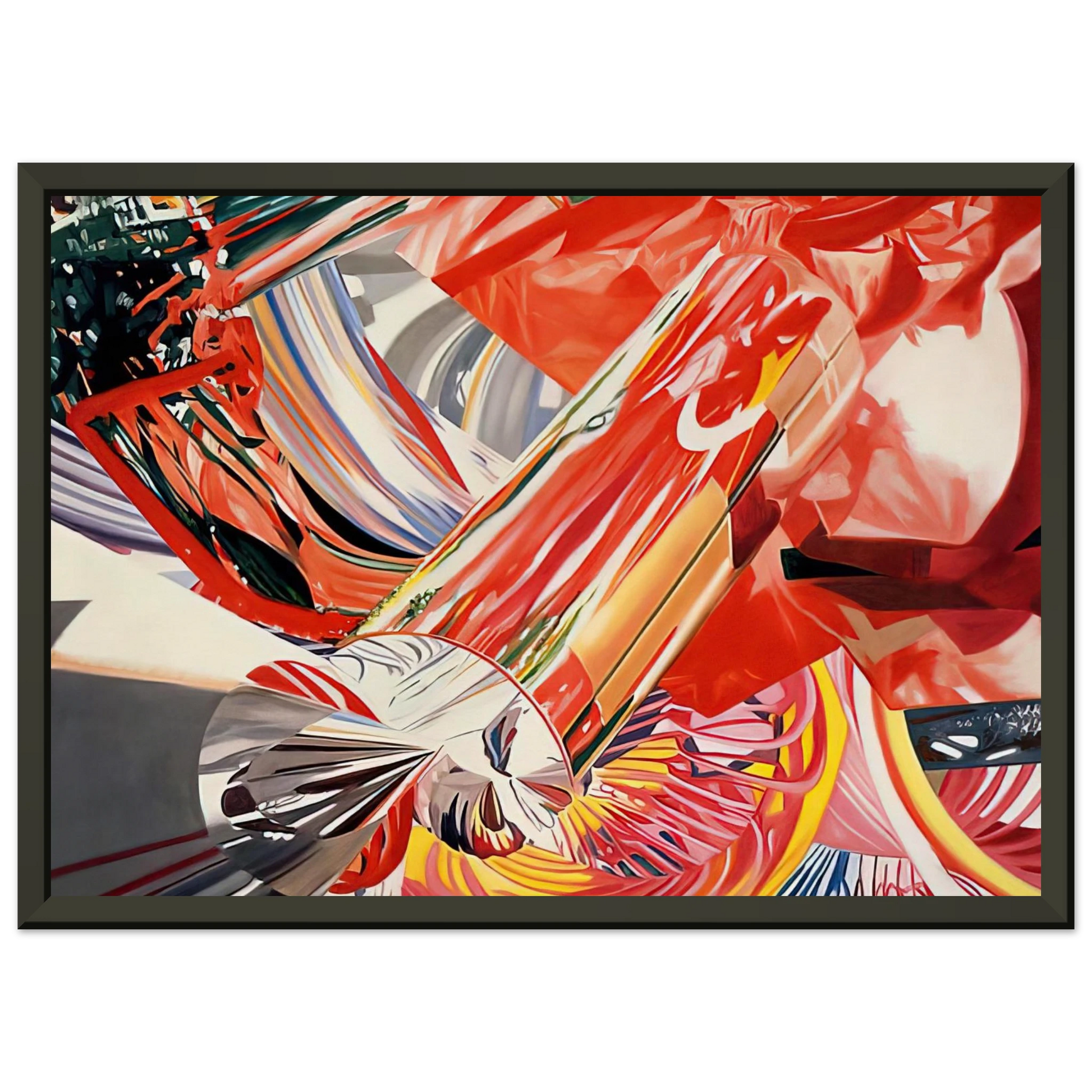 James Rosenquist  Hitchhiker  Speed of Light Framed Art Print  - Aluminum Frame - 40x50 cm / 16x20 inches