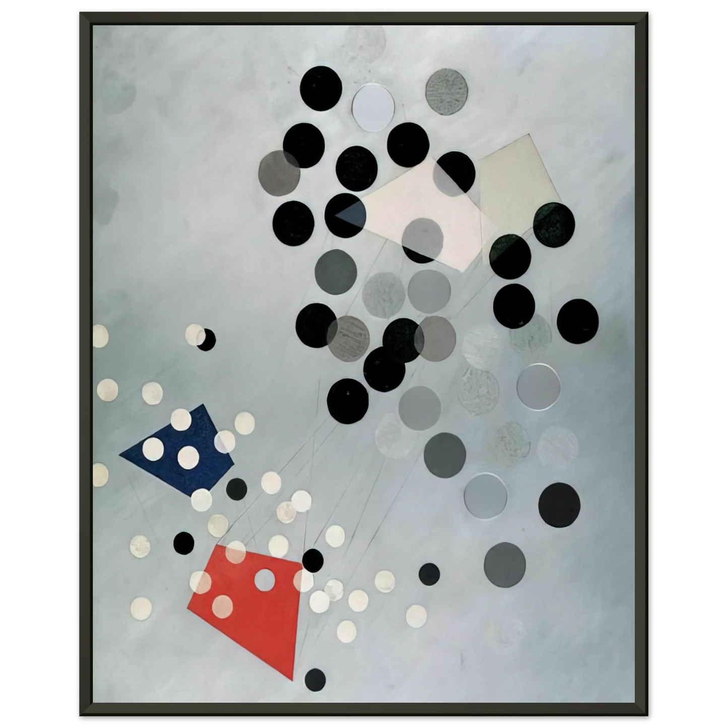 Laszlo MoholyNagy  Construction AL6 Framed Art Print  - Aluminum Frame - 40x50 cm / 16x20 inches