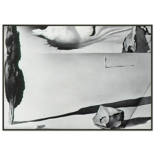 Salvador Dali  DESIGN FOR THE SET OF THE FILM SPELLBOUND Framed Art Print  - Aluminum Frame - 21x29.7 cm / 8x12"
