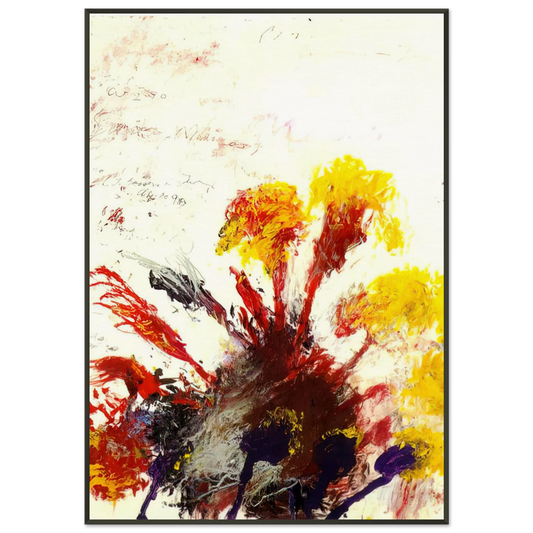 Cy Twombly  Summer Madness Framed Art Print  - Aluminum Frame - 21x29.7 cm / 8x12"