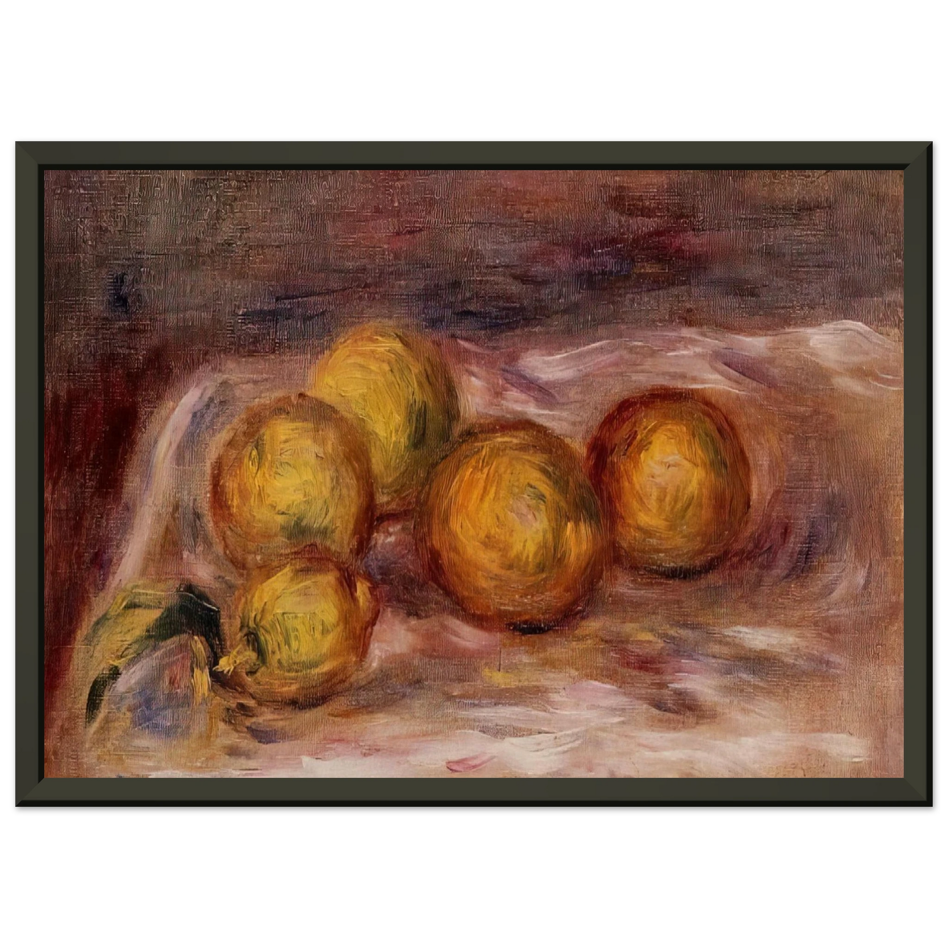 PierreAuguste Renoir  Lemons Framed Art Print  - Aluminum Frame - 60x80 cm / 24x32 inches