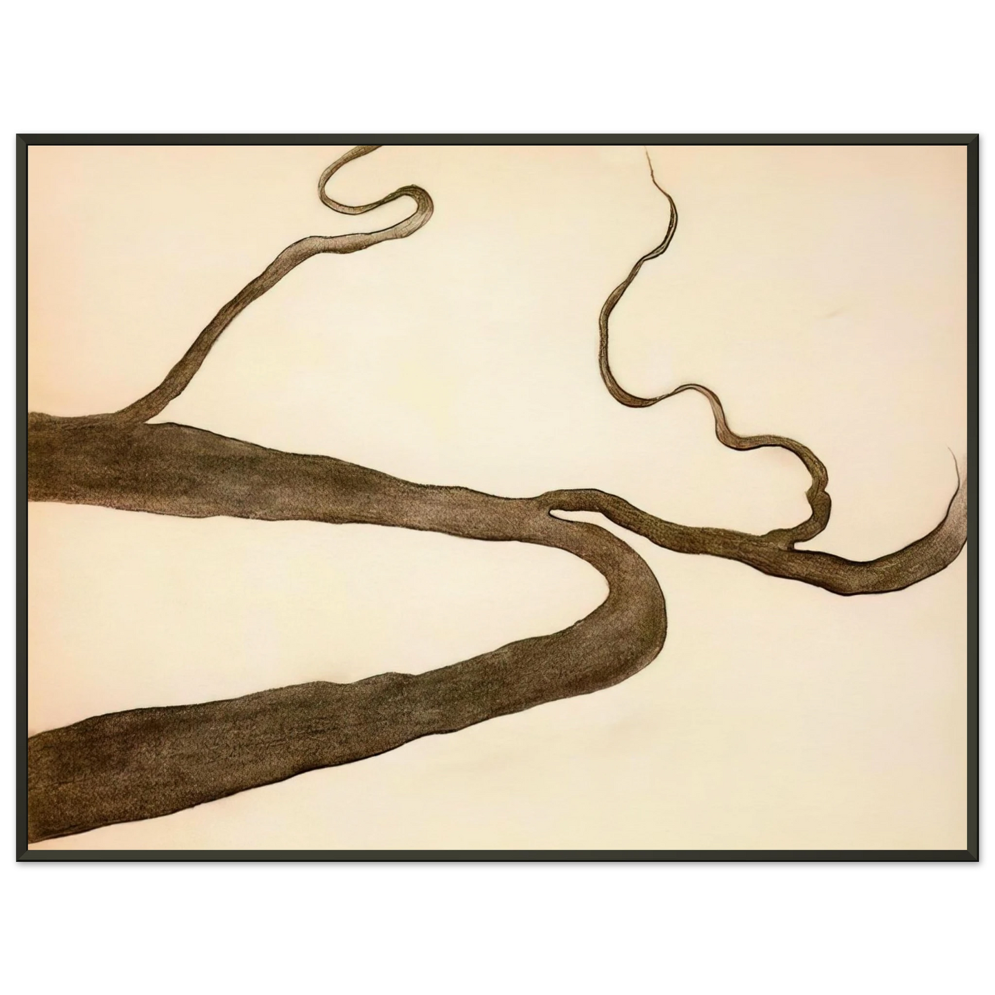 Georgia OKeeffe  Drawing IX Framed Art Print  - Aluminum Frame - 70x100 cm / 28x40 inches