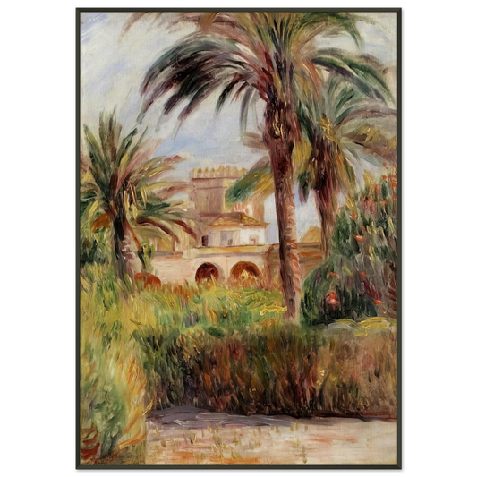 PierreAuguste Renoir  The Test Garden in Algiers Framed Art Print  - Aluminum Frame - 21x29.7 cm / 8x12"