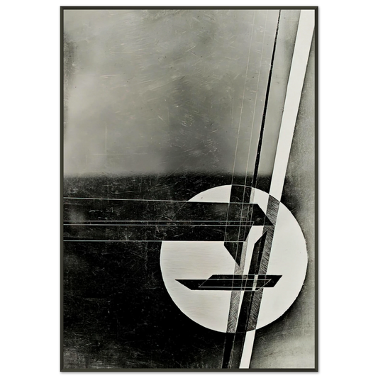 Laszlo MoholyNagy  Composition Framed Art Print  - Aluminum Frame - 21x29.7 cm / 8x12"