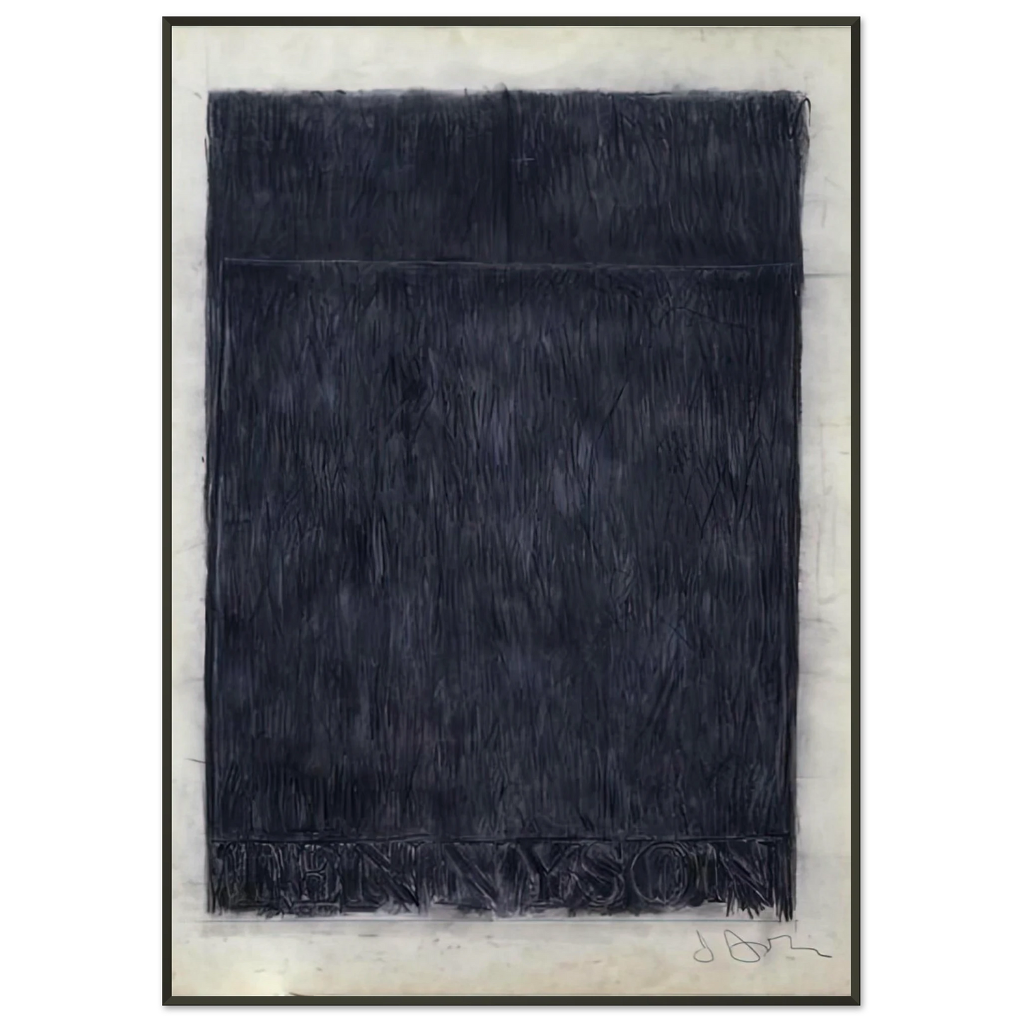 Jasper Johns  TENNYSON 1959 Framed Art Print  - Aluminum Frame - 21x29.7 cm / 8x12"