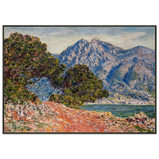 claude monet  Cap Martin 2 Framed Art Print  - Aluminum Frame - 21x29.7 cm / 8x12"