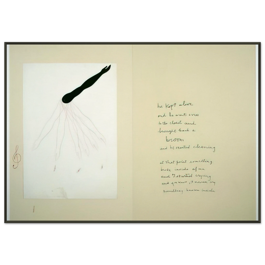 Louise Bourgeois  SUBLIMATION 2002 Framed Art Print  - Aluminum Frame - 21x29.7 cm / 8x12"