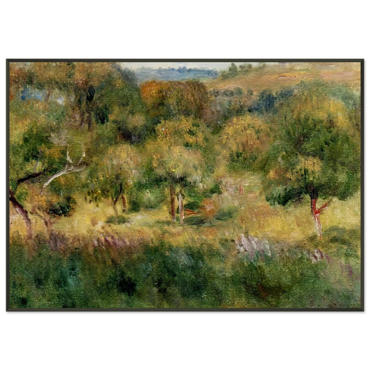 PierreAuguste Renoir  The Edge of the Forest in Brittany Framed Art Print  - Aluminum Frame - 21x29.7 cm / 8x12"